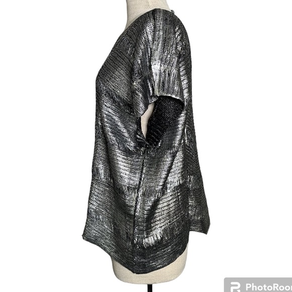 Huang Shu Chi Silver Metallic Top Large Medium - Picture 4 of 10